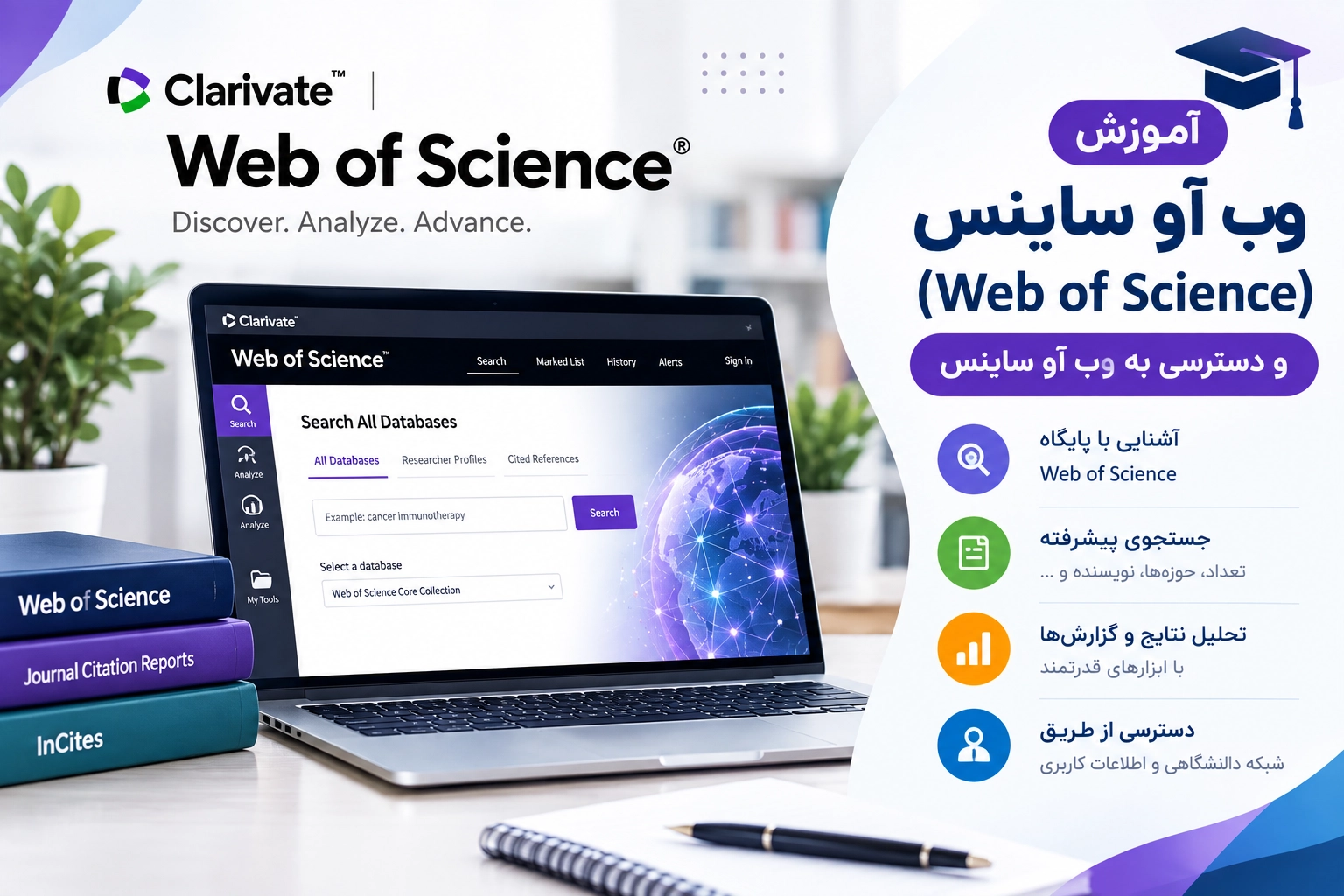 پایگاه وب آو ساینس: نحوه سرچ و دانلود مقاله از Web of Science
